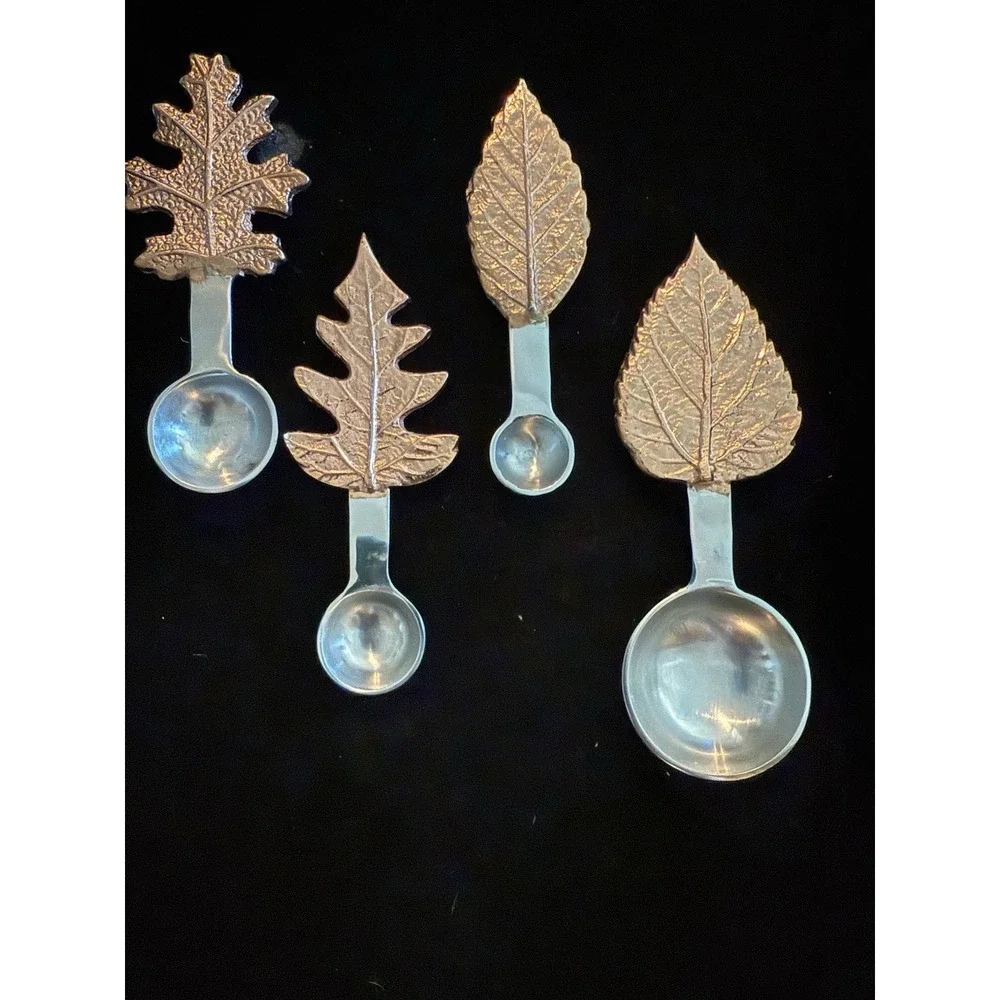 Set Of Four Measuring Spoons, Silver Bottoms Breast Tops Really Cool‎ Set 4054